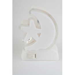 Светильник светодиодный NL-248 220В ночник с выкл. бел. Camelion 14355