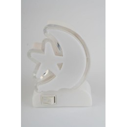 Светильник светодиодный NL-248 220В ночник с выкл. бел. Camelion 14355