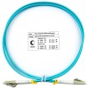 Шнур оптический FOP-50-LC-LC-1м duplex LC-LC 50/125мм OM3 1м LSZH Cabeus 7336c