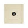 Розетка TV проходная FORTE&PIANO FP429 ваниль IEK FP-A10-P-K10