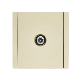 Розетка TV проходная FORTE&PIANO FP429 ваниль IEK FP-A10-P-K10