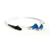 Патч-корд FC-D2-9A1-LC/UR-MTRJM/UR-H-1M-LSZH-WH волоконно-оптический (шнур) SM 9/125 (G657) LC-MTRJ(