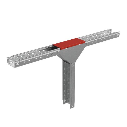 Крышка для отвода T-образ. вертикал. вниз 50х100 сталь "ПЛЮС" KTDVplus50-100 INOX304 КМ PL6248