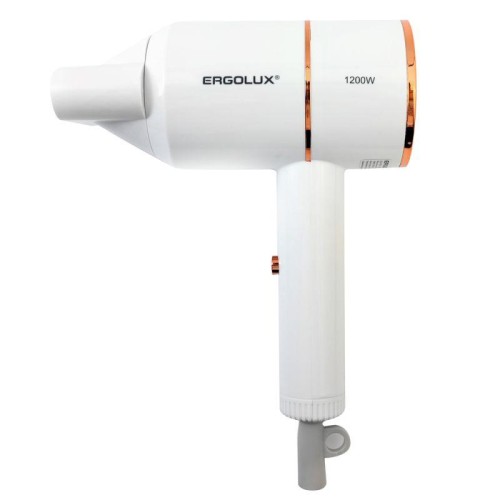 Фен ELX-HD11-C01 1200Вт 220-240В бел./зол. Ergolux 15206