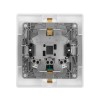 Розетка 2-м СП Etika 16А IP31 250В 2х2P+E с заземл. защ. шторки немецк. стандарт безвинт. клеммы бел