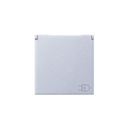 Розетка 1-м СП 2мод. Zenit 16А IP21 250В с заземл. Schuko защ. шторки с крышкой механизм серебр. ABB