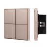 Панель кнопочная KNX-304-23-IN Champagne (BUS Frame) (IP20 металл) INTELLIGENT ARLIGHT 039669