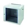 Шкаф настенный Racknet F30 9U 600х600 передняя дверь стеклян. светл./сер. Eurolan 60W-09-66-31GY
