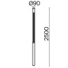 Светильник Mill 30Вт 3000К IP65 садово-парковый Maytoni O427FL-L30GF3K