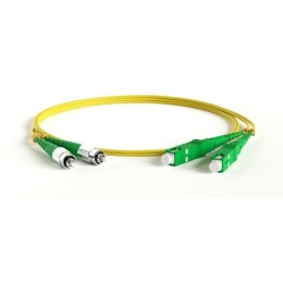 Патч-корд FC-D2-9-FC/AR-SC/AR-H-3M-LSZH-YL волоконно-оптический (шнур) SM 9/125 (OS2) SC/APC-FC/APC