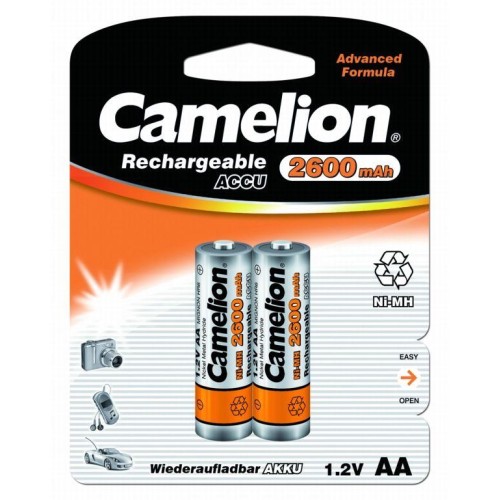 Аккумулятор AA/R6 2600мА.ч NI-MN BP-2 (блист.2шт) Camelion 6183