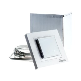 Термостат программируемый с сенсорными кнопками и датчиком темпер. пола без расписания; совместим с