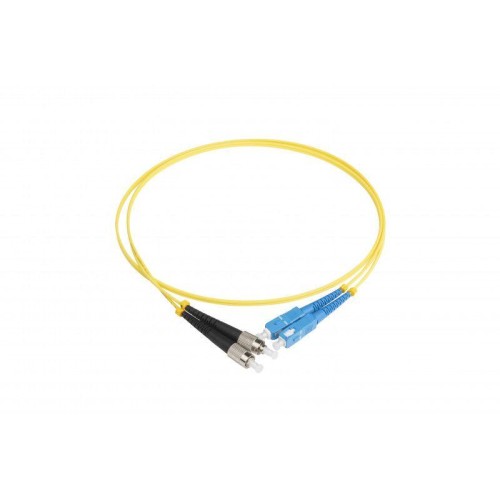 Патч-корд FC-D2-9-FC/UR-SC/UR-H-1M-LSZH-YL волоконно-оптический (шнур) SM 9/125 (OS2) SC/UPC-FC/UPC