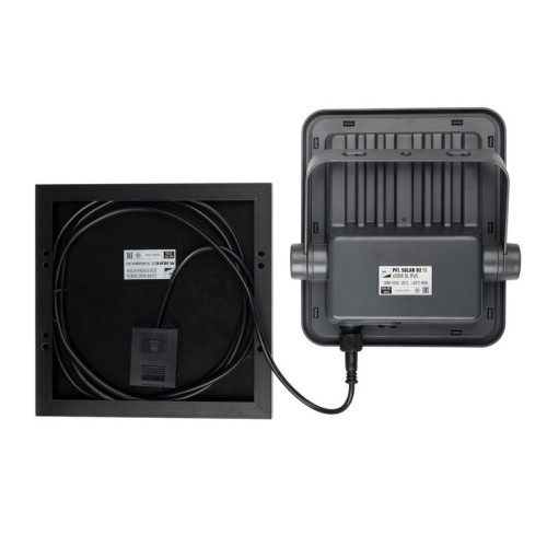 Прожектор светодиодный PFL SOLAR 02 50 6500К GR IP65 ДО с солнечн. панелью и пультом Pro+ JazzWay 50