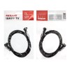 Шнур TV PLUG - TV JACK 1.5М угловой черн. Rexant 18-0012