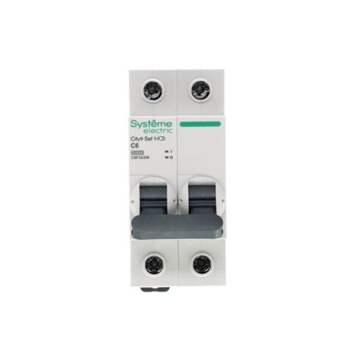 Выключатель автоматический модульный 2п C 6А 4.5кА City9 Set 230В SE C9F34206