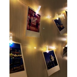 Гирлянда светодиодная "Прищепки" ILD-30WW-BO-PN 2.9м элементы питания 2хAA SHLights 4690601047151