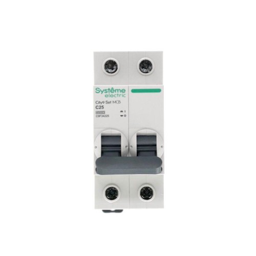 Выключатель автоматический модульный 2п C 25А 4.5кА City9 Set 230В SE C9F34225