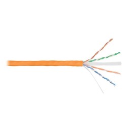 Кабель U/UTP кат.6 (класс E) 4 пары 23 AWG (0.57мм) тест по ISO/IEC 250МГц ОЖ BC чистая медь внутр.