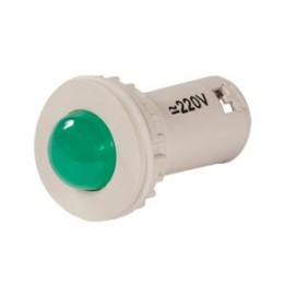 Лампа светодиодная коммутаторная СКЛ-11-Л-2-220 зел. 220В AC/DC d27 сила света 20мКд Электротехник E