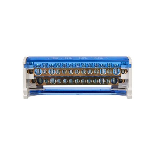 Шина на DIN-рейку в корпусе (кросс-модуль) ШНК 2х15 L+PEN IEK YND10-2-15-125