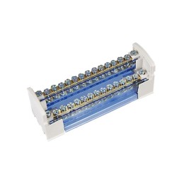 Шина на DIN-рейку в корпусе (кросс-модуль) ШНК 2х15 L+PEN IEK YND10-2-15-125