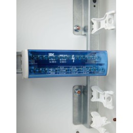 Шина на DIN-рейку в корпусе (кросс-модуль) ШНК 2х15 L+PEN IEK YND10-2-15-125