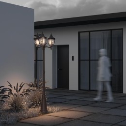 Светильник Rivoli 3х60Вт E27 IP44 садово-парковый Maytoni O026FL-03B