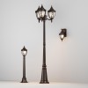 Светильник Rivoli 3х60Вт E27 IP44 садово-парковый Maytoni O026FL-03B