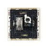 Розетка 2-м TV+RJ45 кат.5E FORTE&PIANO FP436 ваниль IEK FP-AK20-1-K10