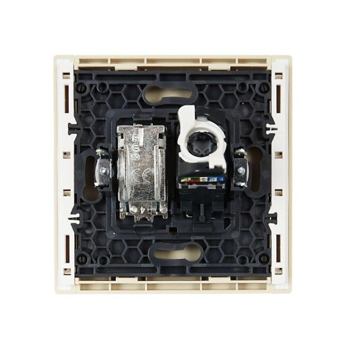 Розетка 2-м TV+RJ45 кат.5E FORTE&PIANO FP436 ваниль IEK FP-AK20-1-K10