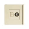 Розетка 2-м TV+RJ45 кат.5E FORTE&PIANO FP436 ваниль IEK FP-AK20-1-K10