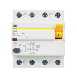 Выключатель дифференциального тока (УЗО) 4п 25А 300мА тип ACS ВД1-63S KARAT IEK MDV12-4-025-300