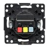 Розетка 1-м СП Стокгольм 16А IP44 с заземл. защ. шторки с крышкой механизм черн. PROxima EKF EZR16-0