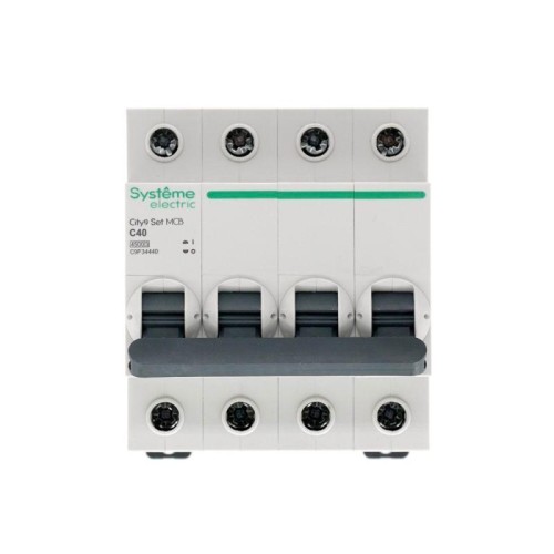 Выключатель автоматический модульный 4п C 40А 4.5кА City9 Set 400В SE C9F34440