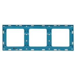 Рамка 3-м Стокгольм бел. с линией цвета син. PROxima EKF EAM-G-304-30