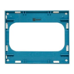 Рамка для розетки 2-м Стокгольм бел. с линией цвета син. PROxima EKF EYM-G-302-30