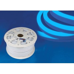 Лента светодиодная ULS-N21-2835-120LED/m-8mm-IP67-220V-8W/m-50M-BLUE NEON 120LED/м син. 8Вт/м IP67 2