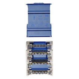 Шина на DIN-рейку в корпусе (кросс-модуль) ШНК 4х7 3L+PEN IEK YND10-4-07-100