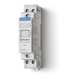 Контактор модульный 2NC 20А AgSnO2 12В AC 17.5мм IP20 опции: нет FINDER 222480124000