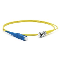 Патч-корд FC-S2-9-SC/UR-ST/UR-H-1M-LSZH-YL волоконно-оптический (шнур) SM 9/125 (OS2) SC/UPC-ST/UPC