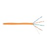 Кабель витая пара U/UTP кат.5E 4х2х24AWG solid LSZH нг(А)-HFLTx оранж. (уп.305м) NIKOLAN NKL 4100C-O