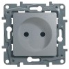 Розетка 1-м СП Etika 16А IP31 250В 2P без заземл. защ. шторки немецк. стандарт винтов. клеммы механи