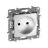 Розетка 1-м СП Etika 16А IP31 250В 2P без заземл. защ. шторки немецк. стандарт винтов. клеммы механи