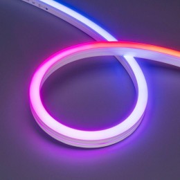 Лента светодиодная SPI MOONLIGHT-SIDE-B84-12x17mm 24V RGB-PX7 18Вт/м IP67 wire x2 герметичная силико