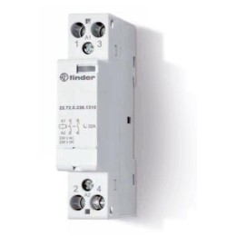 Контактор модульный 2NC 32А AgNi 240В AC/DC 17.5мм IP20 опции: мех.индикатор FINDER 227202301410