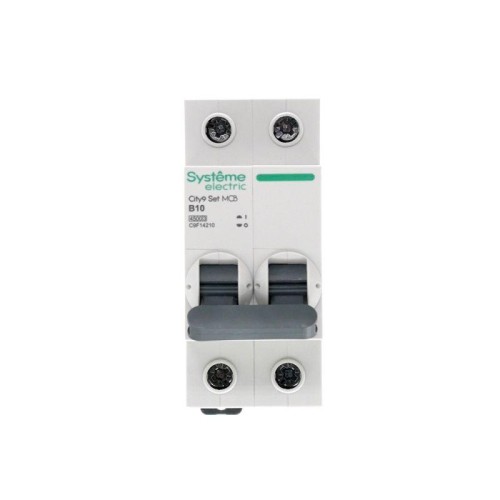 Выключатель автоматический модульный 2п B 10А 4.5кА City9 Set 230В SE C9F14210