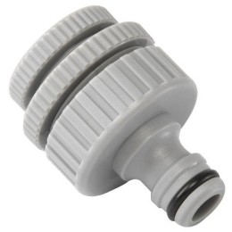 Штуцер резьбовой с переходниками 12мм-19мм-25мм (1/2-3/4-1) внутр. резьба. пластик (50/200) Green Ap