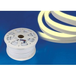 Лента светодиодная ULS-N21-2835-120LED/m-8mm-IP67-220V-8W/m-50M-WW NEON 8Вт/м 120LED/м тепл. бел. IP