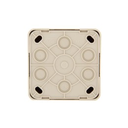 Розетка 1-м ОП Viola с заземл. крем. LEZARD 751-0300-122